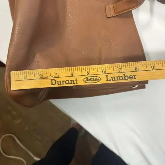 Chaps Dresden Faux Leather Bucket Shoulder Bag - Picture 13 of 13